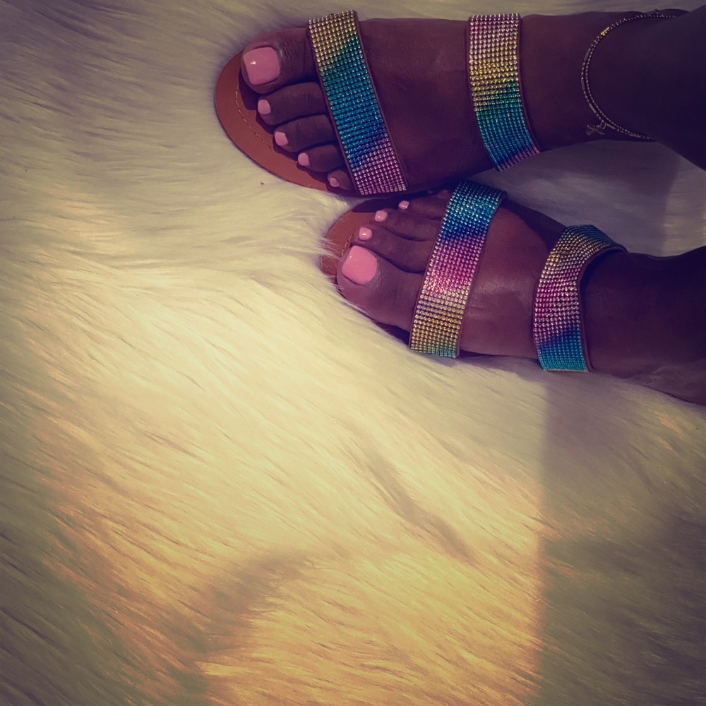 Rhinestone sandals